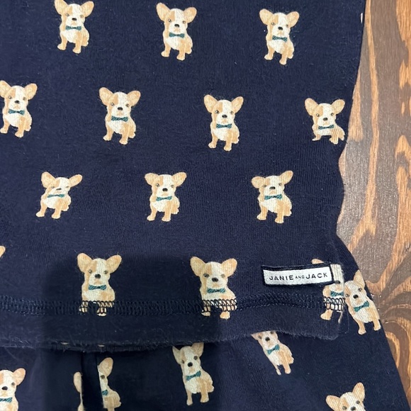 Janie and Jack Navy Pajama Set with Bear Print - Picture 3 of 6